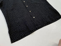 90s Vintage Polo RalphLauren CLAYTON “Square Dot”Shirt M black