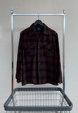 70s Vintage Pendleton ShadowPlaid Board Shirt L Orange&Gray