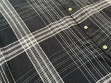 90s Vintage Polo RalphLauren CALDWELL Plaid Shirt XL Black&White