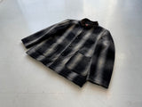 90s SANTAFE TRAIL Ombré Wool Jacket L Black&White