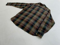 60s Vintage “Andhurst” Shadow Plaid Rayon shirt XL