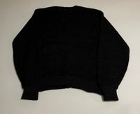 50s vintage Milwaukee Knit Mohair cardigan Black L