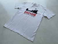 90s Vintage MAXELL T-shirt XL White