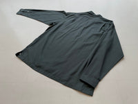 90s Vintage Deadstock Polo RalphLauren 100%Rayon L/S Shirt L Asphalt Gray