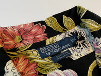 90s RalphLauren Rayon “Tropical” Shirt Black S