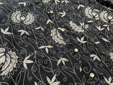 90s Vintage Polo RalphLauren CLAYTON Flower&Leaf 100%Linen Shirt L Black