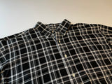 90s RalphLauren Black&White Plaid L/S Shirt L
