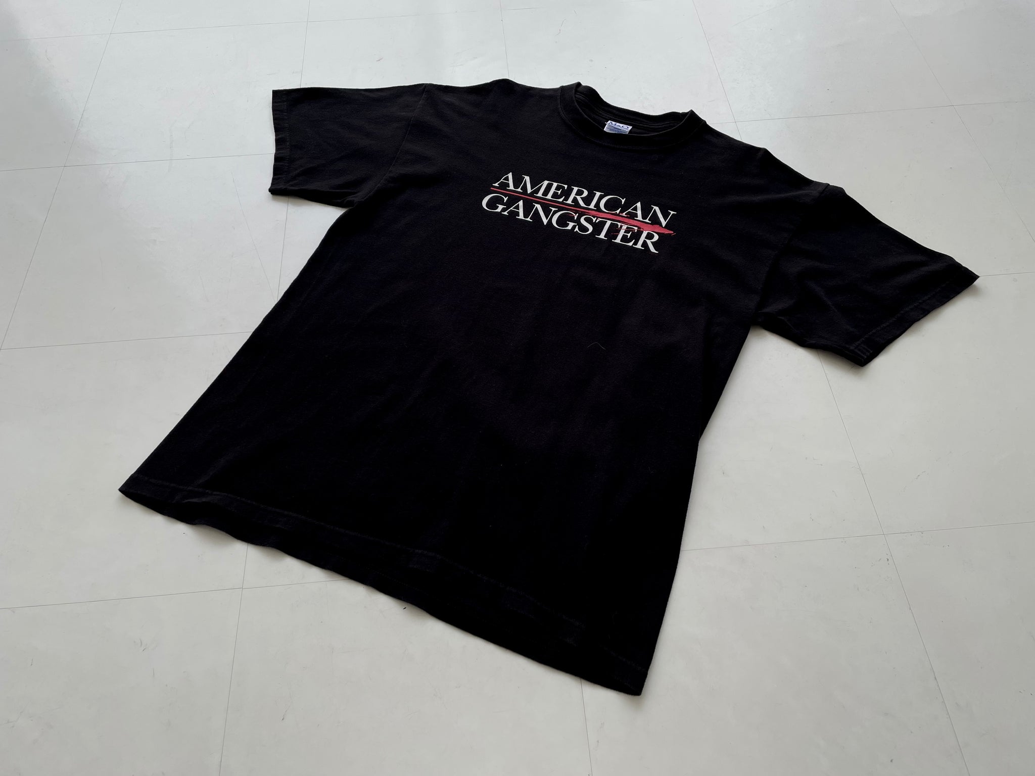Vintage AMERICAN GANGSTER T-shirt L Black – NO BURCANCY