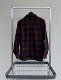 70s Vintage Pendleton ShadowPlaid Board Shirt L Orange&Gray
