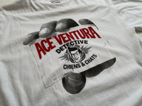 90s Vintage ACE VENTURA Movie T Shirt L White – NO BURCANCY