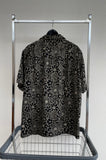 90s Vintage Polo RalphLauren CLAYTON “BlackFlower”Shirt L Black