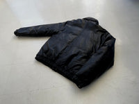 80s Eddie Bauer Leather Puffer Jacket Black