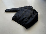 80s Eddie Bauer Leather Puffer Jacket Black