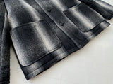 90s SANTAFE TRAIL ShadowPlaid Wool Jacket M Black&White