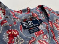 90s Vintage RalphLauren CLAYTON Floral OpenCollar Shirt L