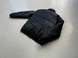 80s Eddie Bauer Leather Puffer Jacket Black