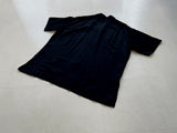 90s Vintage Polo RalphLauren Silk&Linen Opencollar Shirt XL Black