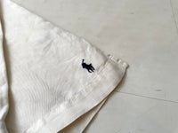 90s Vintage Polo RalphLauren Silk&Linen L/S Shirt XL White