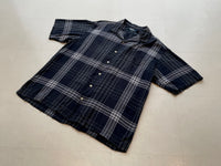 90s Vintage Polo RalphLauren CALDWELL Plaid Shirt XL Black&White