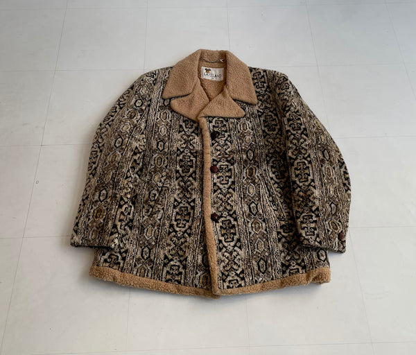 60s LAKELAND Gobelin Tapestry BoaCoat 46