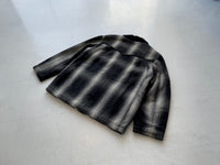 90s SANTAFE TRAIL Ombré Wool Jacket M Black&White