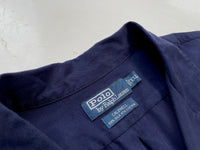 90s Vintage Polo RalphLauren “CALDWELL”Opencollar Shirt XXL Navy