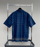 90s Vintage Polo RalphLauren Paisley OpenCollar Shirt L Navy