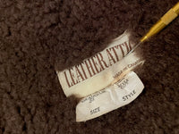 70s Vintage LEATHER ATTIC Mouton Jacket Chocolate 38