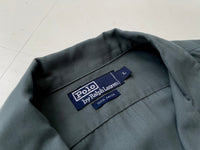 90s Vintage Polo RalphLauren Rayon Loop Shirt L AsphaltGray