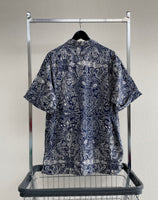 Vintage Polo Jeans Paisley OpenCollar Shirt L