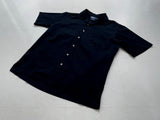 90s Vintage RalphLauren CALDWELL OpenCollar Shirt M Black