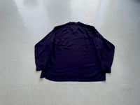 90s Polo RalphLauren STEWARD Rayon Shirt L DeepPurple