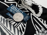 90s Vintage RalphLauren Rayon “Black Hawaiian” Shirt M Black