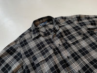 90s Vintage Polo RalphLauren BENFORD Black&White Plaid L/S Shirt