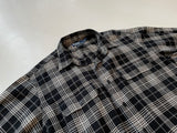 90s Vintage Polo RalphLauren BENFORD Black&White Plaid L/S Shirt