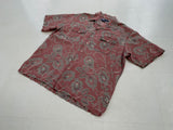 90s Vintage Polo RalphLauren “Flower” Opencollar Shirt L SalmonPink