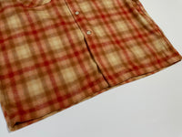 90s vintage Pendleton Ombre Wool Opencollar shirt Orange L