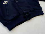 80s EMPIRE NEWYORK Varsity Wool Jacket XL Navy