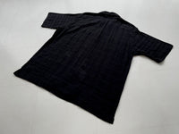90s Vintage RalphLauren CALDWELL Shadow Plaid shirt L Black