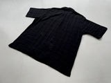 90s Vintage RalphLauren CALDWELL Shadow Plaid shirt L Black