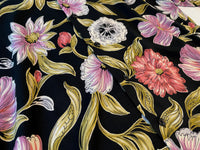 90s RalphLauren Rayon “Tropical” Shirt Black S