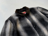 90s SANTAFE TRAIL Ombré Wool Jacket L Black&White