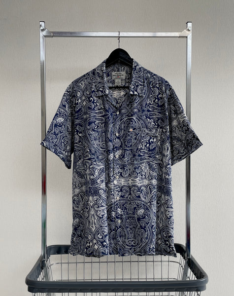 Vintage Polo Jeans Paisley OpenCollar Shirt L