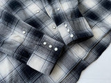 90s Vintage Polo RalphLauren Shadow Plaid Western Shirt M Black&White