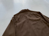 90s Polo RalphLauren Rayon Loop Shirt M LightBrown
