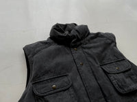 80s EddieBauer Fishing Puffer Vest XL HeatherGray