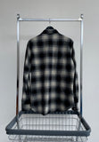 90s Vintage Polo RalphLauren Shadow Plaid Western Shirt M Black&White