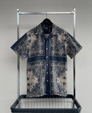 90s Vintage Polo RalphLauren VINTAGE CALDWELL Cross Paisley OpenCollar Shirt L