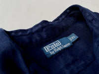 90s Vintage Polo Ralph Lauren Herringbone Shirt XL DeepNavy