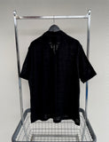 90s Vintage RalphLauren CALDWELL Shadow Plaid shirt L Black